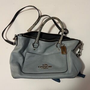 Coach Blue Gray Leather Women's Bag